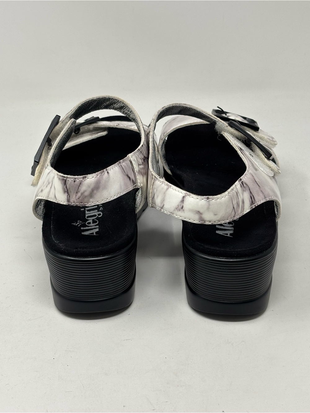 Alegria Morgyn pretty things chunky sandals marbleized platform size 38 (8-8.5) - Picture 3 of 10